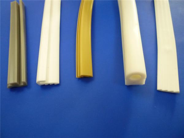 Pure Extruded Silicone Rubber Profiles , Silicone Door Weatherstripping