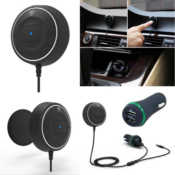 AUX Bluetooth 3.5mm Audio Output Receiver Car Kit Handsfree calling