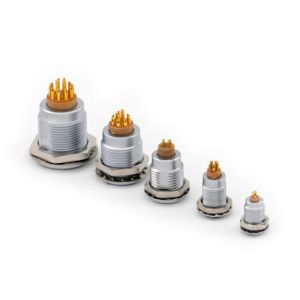 00B 1B PPS Insulator Connector Plug Socket 4 Pin For Medical Electronics