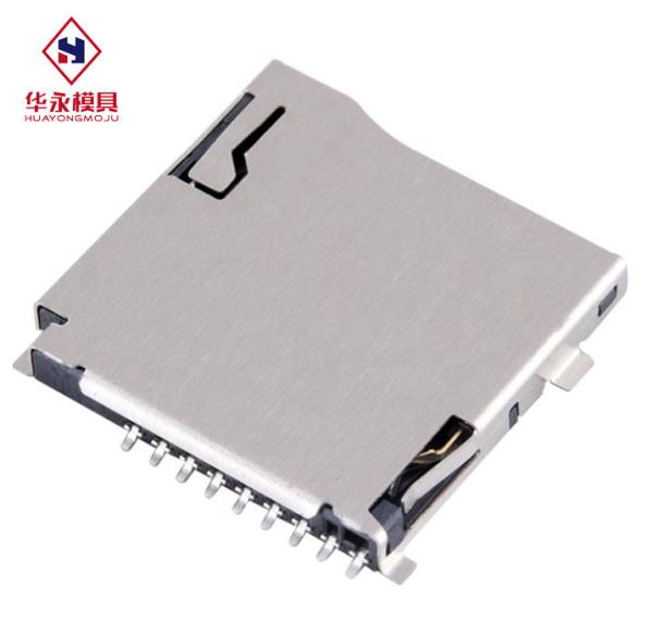 Buy Push-Push Type Transflash 9pin Micro Sd Socket Connector at wholesale prices