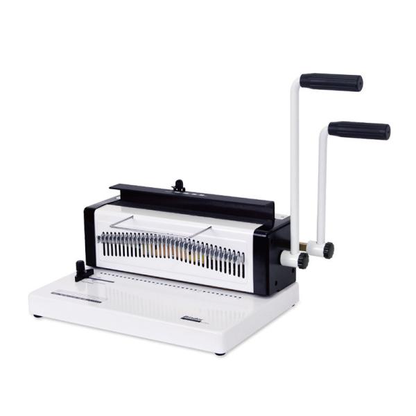 Buy Double Loop Wire Book Binder 34 Hole Notebook Binding Punching Machine at wholesale prices