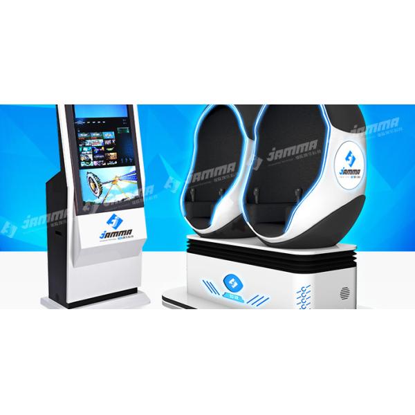 Egg Shaped 9D Virtual Reality Simulator 2 Seats with Special Effects 42 " Monitor