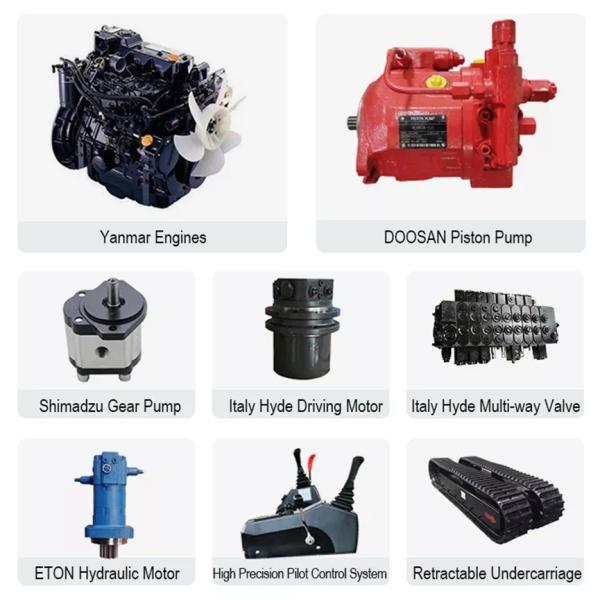 Heavy Duty Amphibious Excavator Swamp Marsh Digger Dredger Floating Pontoon Undercarriage