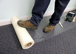 China Customized Carpet Protection Film / Carpet Protection Tape 60cm X 100m on sale