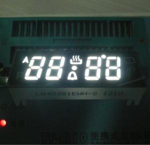 DIP /SMD Pin Custom LED Display , Common Cathode 7 Segment Display Pure White