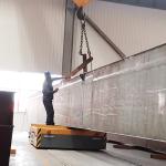 25 T RGV Automated Handling Trolley Low Voltage Rail Distribution Electric Cart