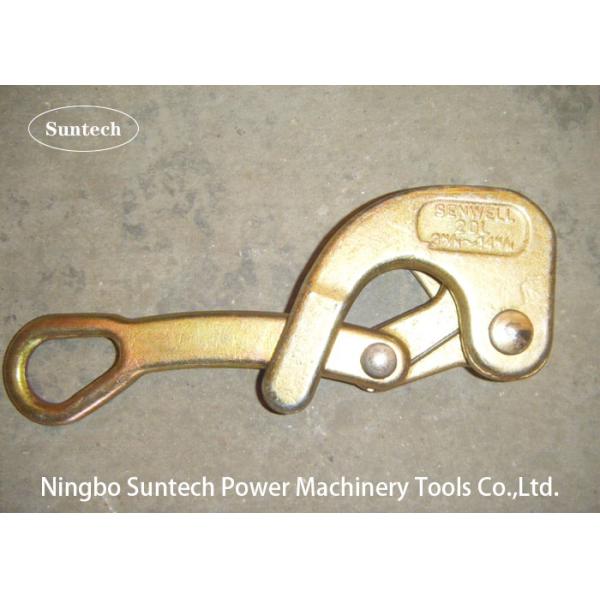 Single Cam Ground Earth Wire Conductor Stringing Tools Tightening Rope Gripper