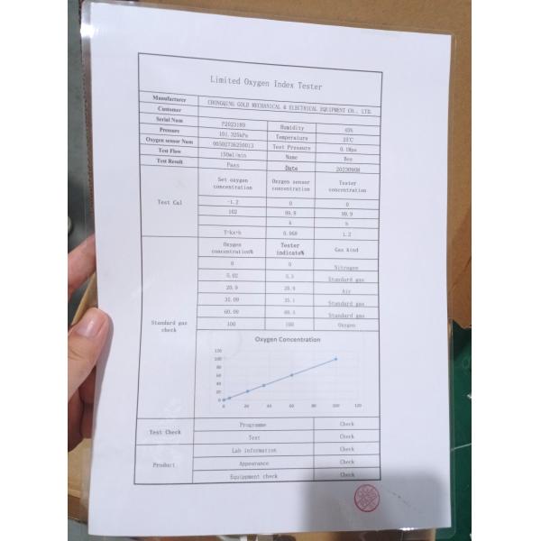 Intelligent LOI Limited Oxygen Index Tester ISO 4589-2 ASTM D2863 NES 714