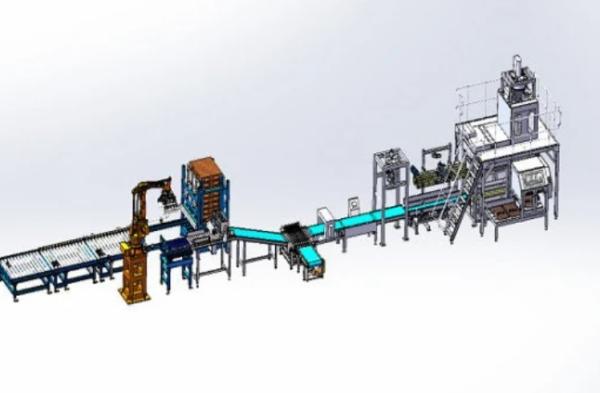 Buy Automatic Robotic Packaging Palletizing Systems Touch Screen Operation Mode at wholesale prices