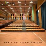 Simple Style Fireproof Retractable Bleacher System