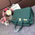 full hand made calfskin bags 30cm 35cm dark green designer handbags women luxury