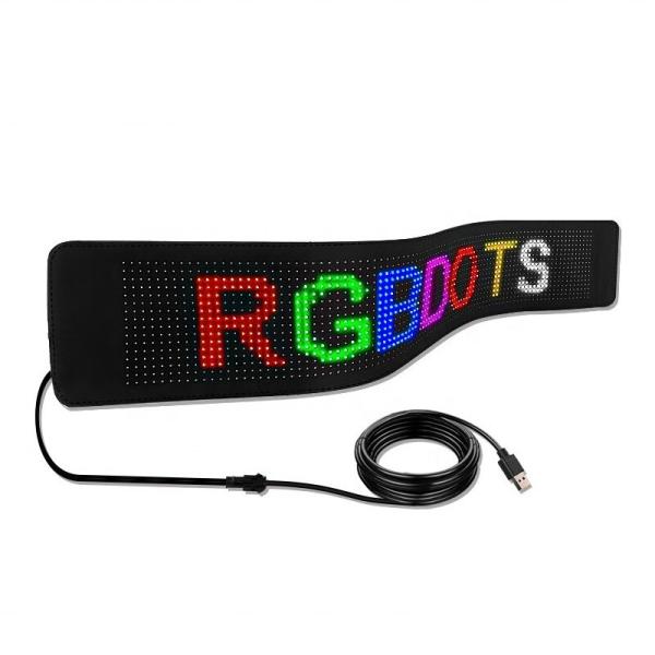 Buy Bluetooth App Controlled LED Display for Clothes and Backpack in Flexible Design at wholesale prices