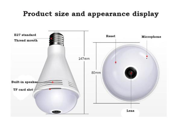 Buy 960P Speaker Wireless SPY Cameras Colorful Light Loop Recording Image Clear at wholesale prices