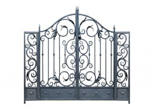 Quality Architectural Wrought Iron Cast Iron Garden Gate European Style for sale