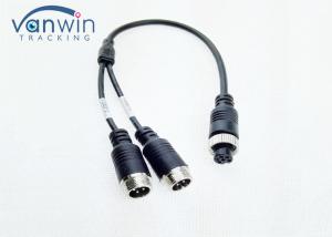China Aviation Adapter Cable dual 4 Pin Male To 6 Pin Female Connector For 2 Cameras on sale