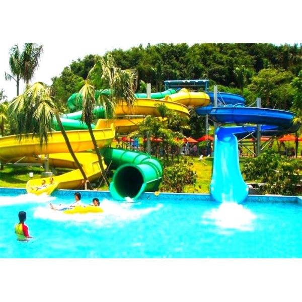 Customized FRP Boomerang Indoor Water Park Slide