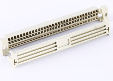DIN 3 Row 64 Pin Idc Ribbon Cable Connectors Copper Alloy Material With PBT Housing Pin connector