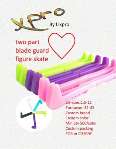 Quality Plastic Ice Hockey Figure Skate Walking Blade Guards Protector Covers Adjustable for sale