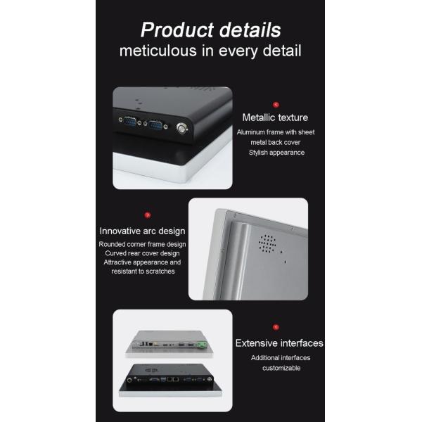 24 Inch Fanless industrial control touchscreens Manufacturer Panel Pc Embedded Android/linux/win 10 11 All in One for Industrial Automation