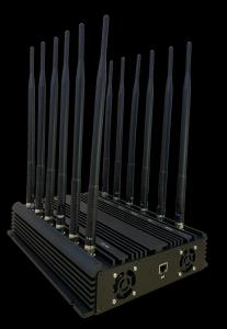 Quality 4G 5G WiFi Cell Phone Signal Jammer 12 Antenna Adjustable Software Management Control for sale