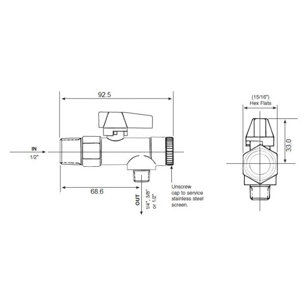 1/4" ADV type Automatic Pneumatic Solenoid Valves , Drain Valv
