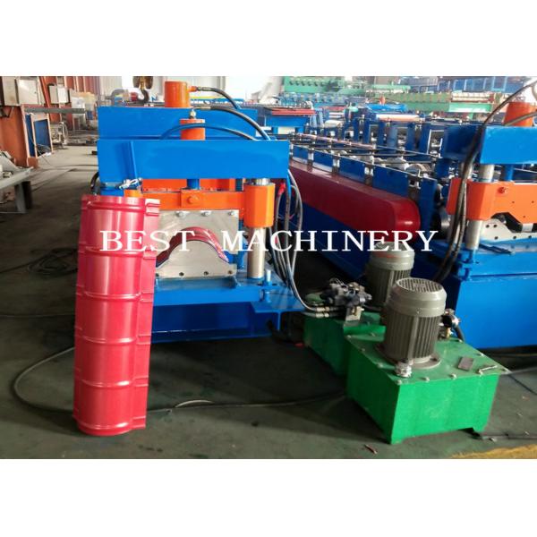 Color Coated Top Roll Ridge Cap Roll Forming Machine with Pressing Device