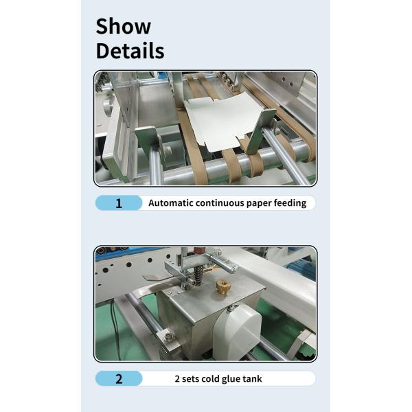 Automatic Aluminum Foil And Tin Foil Packaging Box Gluing Machine CQT-800