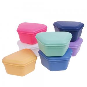 Quality Colorful Durable Dental Denture Box For False Teeth Oral Tooth Care for sale