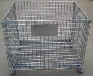 Quality Q235 Material IBC Metal Cage Warehouse Storage Cages 6.0mm Wire Diameter For Transport for sale