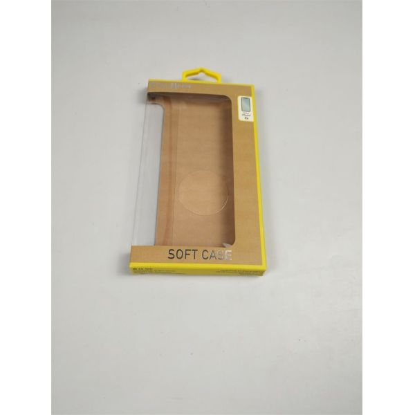 Custom Mobile Phone Case With Window , Folding Color Print Hot Stamp Electronics Packaging Box