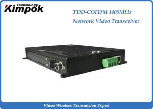 Quality 1400Mhz COFDM IP Transmitter Wireless With 10-15Km Transmit Distance for sale