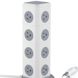 Quality Multi-layer Vertical Extension Socket With USB Port for 110-220V Charging Convenience for sale