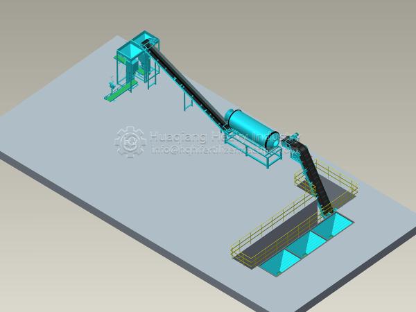 Microcomputer 37kw 2000KG BB Fertilizer Blender Machine at Bulk Blending