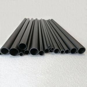 China Higher Strength Roll Wrapped Carbon Fibre Tube 3K Twill Plain Pattern on sale