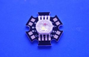 China 4X3W Epistar LED Chip High Power RGBW Led Diode With Black Star PCB on sale