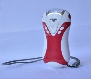 Dynamo LED torch/flashlight/flash lamp with AM/FM Radio