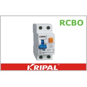 Quality 1P+N 10kA Residual Circuit Breaker 2 Pole with Over Current RCBO for sale