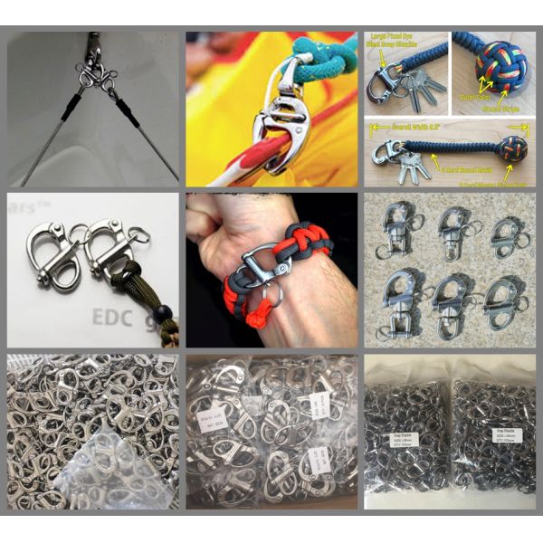 stainless steel fixed snap shackle ,stainless steel rigging hardware