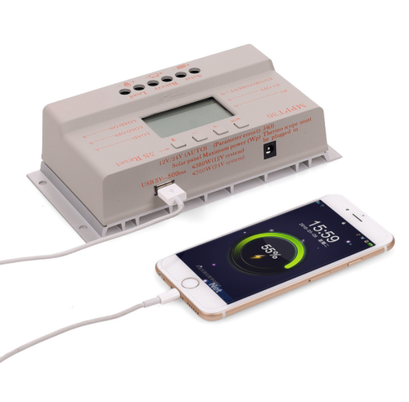 12V/24V 30 Amp MPPT Solar Charge Controller 380w For Solar System Control