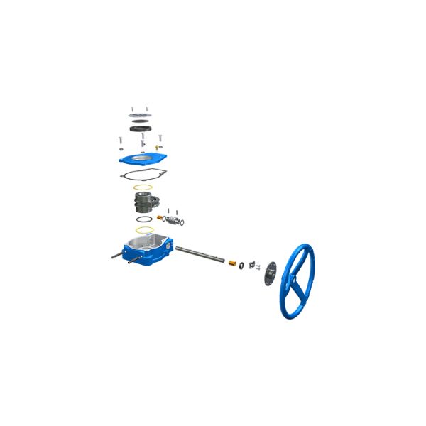 Power Plants IP67 Gear Operator For Butterfly Valve Torque Ranging From 170NM To 2500NM