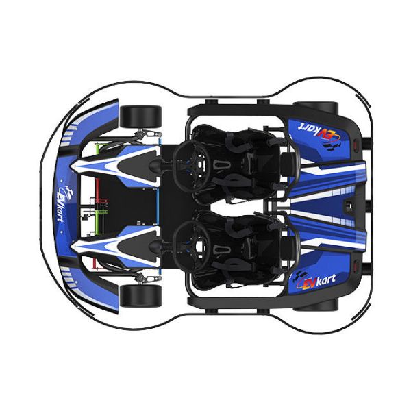 3000RPM Two Seater Racing Go Kart 65km/H App Adjustment Control