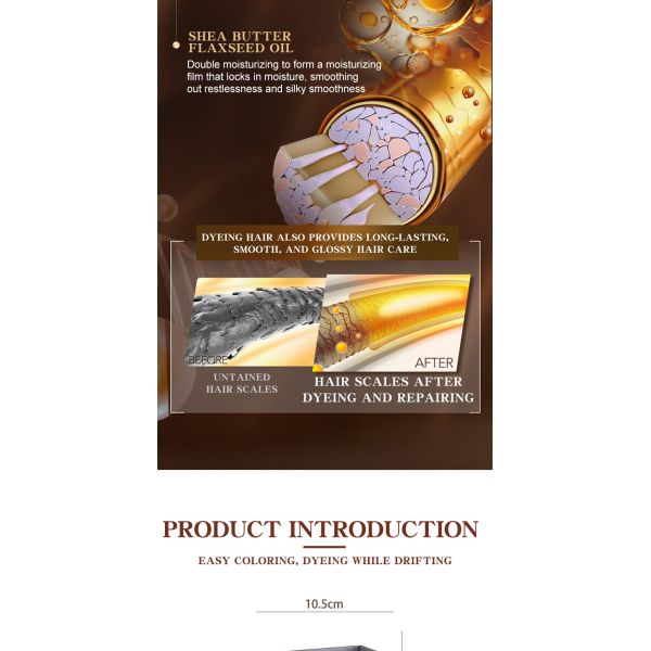 Salon Temporary Permanent Hair Dye Cream , Hair Colouring Cream Custom Logo