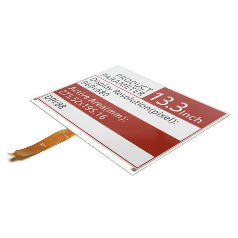 13.3 Inch E-Paper EPD Monitor Display, 960*680 For Red Black White Big E-Ink Display