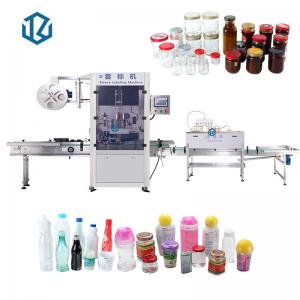China Pet Plastic Glass Bottle Sleeve Labeling Equipment Heat Packing Machine With Shrink Tunnel on sale
