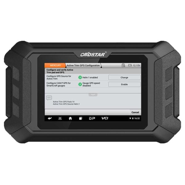 OBDSTAR iScan for MERCURY Marine Diagnostic Tablet with Special Functions Support G3/ DFI 2/ Optimax/ Seapro/ Verado/ 40HP-300HP