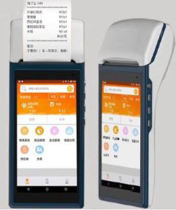 Buy Android OS 7.0 POS Terminal Receipt Printer with 5.5 inch Touch WiFi /4G Handheld Data Terminal Collector Barcode at wholesale prices
