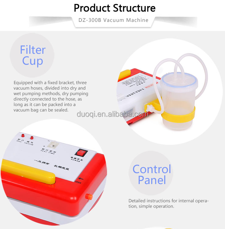 Low Noise Function Small Desktop Pickled Cucumber Vacuum Sealing Machine for Pickles