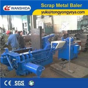 China 100 Ton Scrap Metal Baler Machine Thickness 2mm Metal Scrap Baling Press on sale