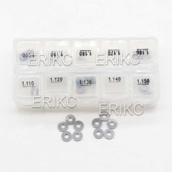 ERIKC Original Injector Shim Kits B41 Diesel Common Rail Adjusting Shim Size 1.11-1.2mm for Bosch