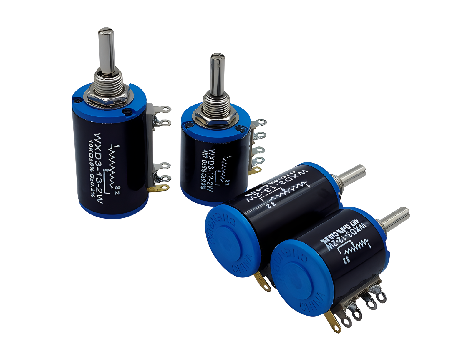 WXD3-12 5 Turn Wirewound Precision Potentiometer 1K 2.2K 3.3K Adjustable Resistor